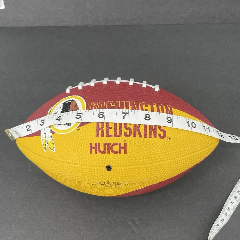 Washington Redskins Hutch Junior Football Red Yellow Rubber NFL 12